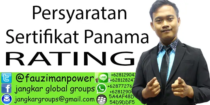 Persyaratan sertifikat panama Rating