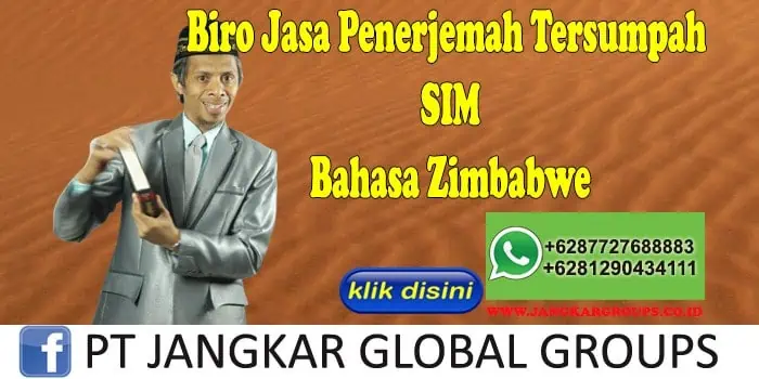 Biro Jasa Penerjemah Tersumpah SIM Bahasa Zimbabwe