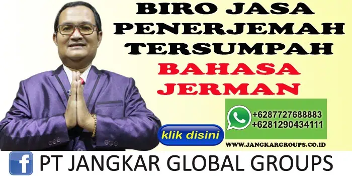 BIRO JASA PENERJEMAH TERSUMPAH BAHASA JERMAN