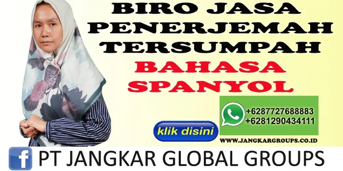 BIRO JASA PENERJEMAH TERSUMPAH BAHASA SPANYOL