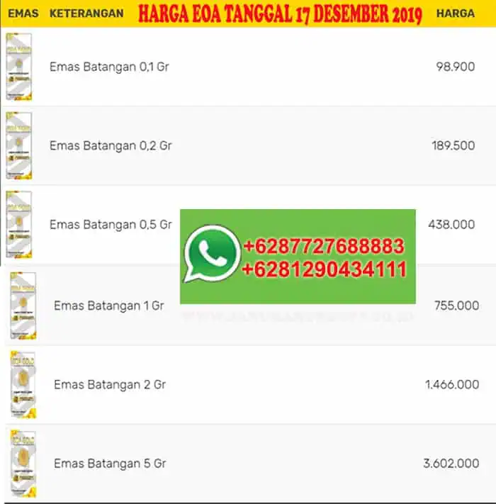 HARGA EMAS EOA GOLD