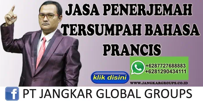 JASA PENERJEMAH TERSUMPAH BAHASA PRANCIS