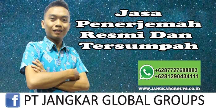 Jasa Penerjemah Resmi Dan Tersumpah