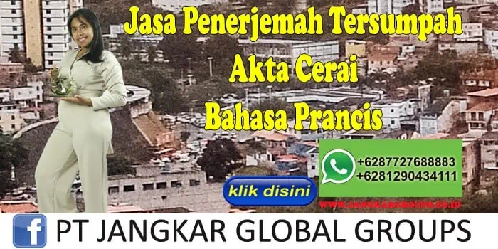 Jasa Penerjemah Tersumpah Akte Cerai Bahasa Prancis