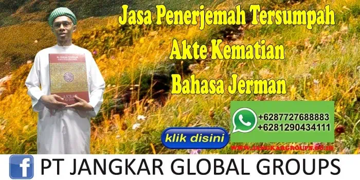 Jasa Penerjemah Tersumpah Akte Kematian Bahasa Jerman