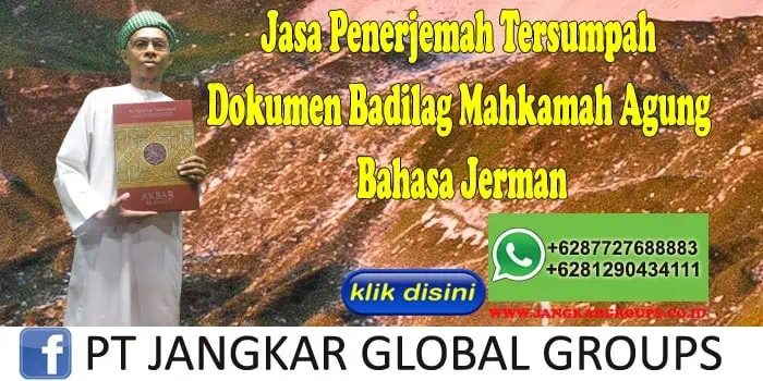 Jasa Penerjemah Tersumpah Dokumen Badilag Mahkamah Agung Bahasa Jerman