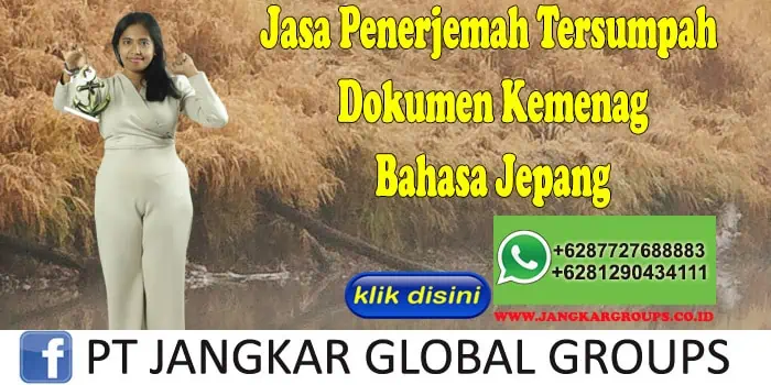 Jasa Penerjemah Tersumpah Dokumen Kemenag Bahasa Jepang