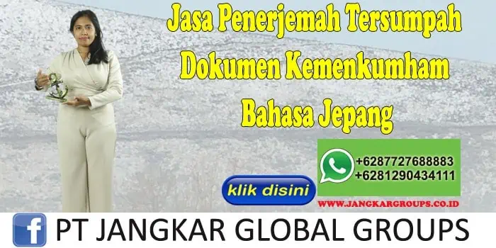 Jasa Penerjemah Tersumpah Dokumen Kemenkumham Bahasa Jepang