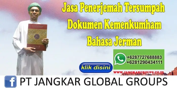 Jasa Penerjemah Tersumpah Dokumen Kemenkumham Bahasa Jerman