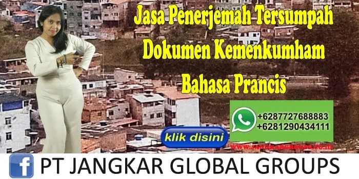 Jasa Penerjemah Tersumpah Dokumen Kemenkumham Bahasa Prancis