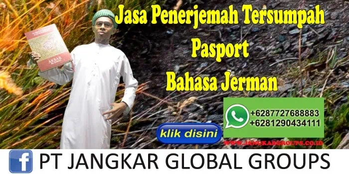 Jasa Penerjemah Tersumpah Pasport Bahasa Jerman