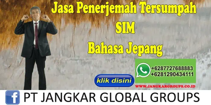 Jasa Penerjemah Tersumpah SIM Bahasa Jepang