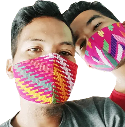 masker motif daerah bima ntb