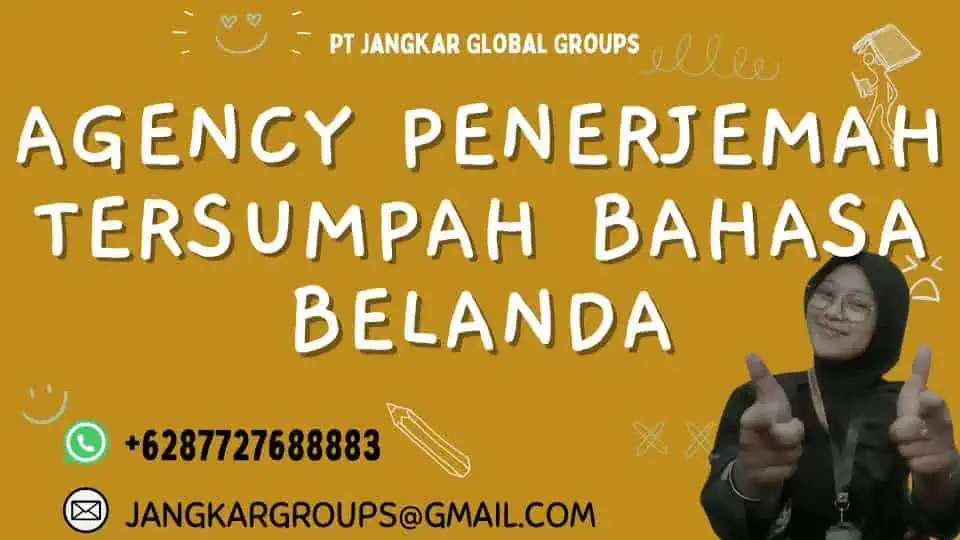 Agency Penerjemah Tersumpah Bahasa Belanda