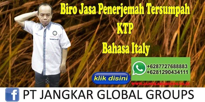 Biro Jasa Penerjemah Tersumpah KTP Bahasa Italy