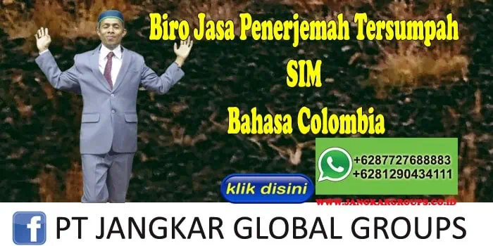 Biro Jasa Penerjemah Tersumpah SIM Bahasa Colombia