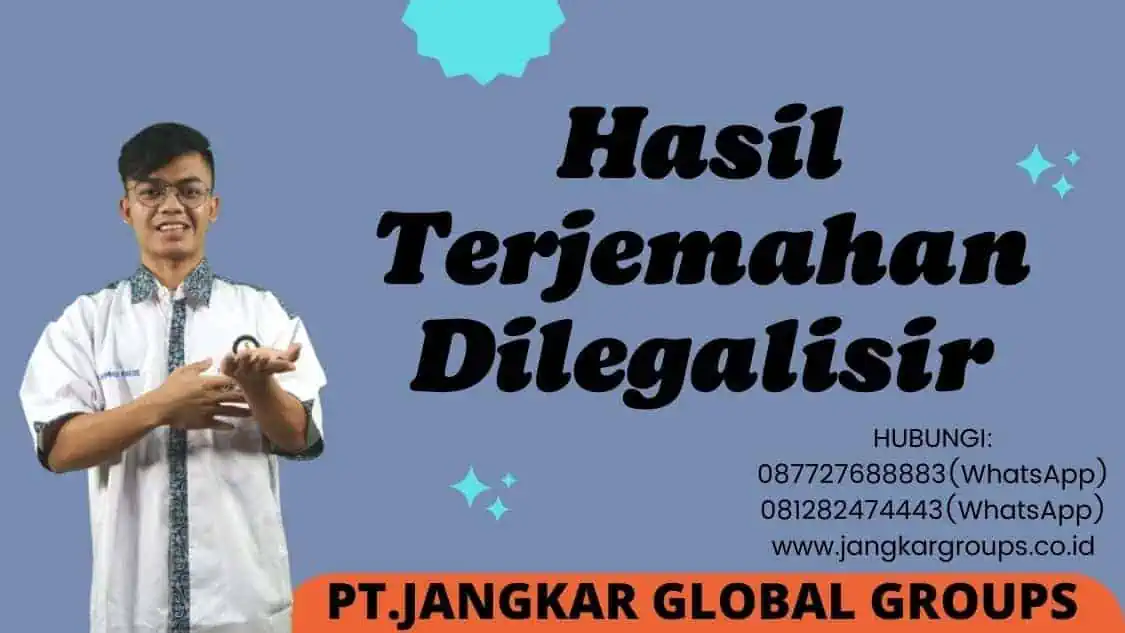 Hasil Terjemahan Dilegalisir