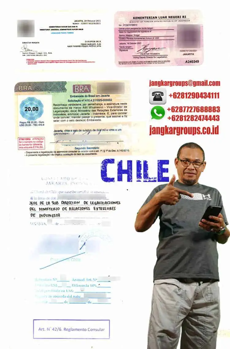 LEGALISIR SKCK KEDUTAAN CHILE