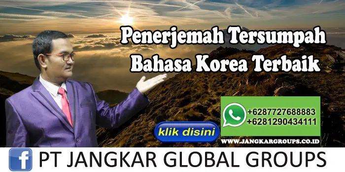 Penerjemah Tersumpah Bahasa Korea Terbaik