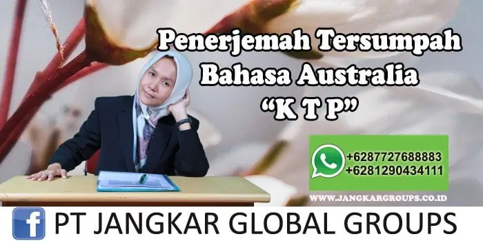 Penerjemah tersumpah bahasa australia KTP