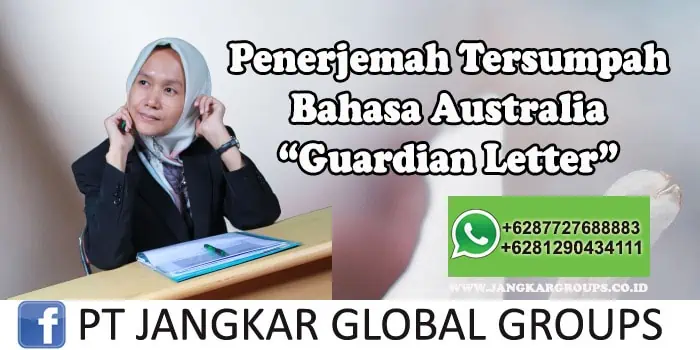 Penerjemah tersumpah bahasa australia guardian Letter