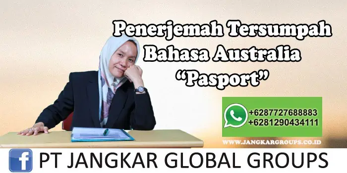 Penerjemah tersumpah bahasa australia pasport