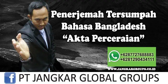 Penerjemah tersumpah bahasa bangladesh akta perceraian