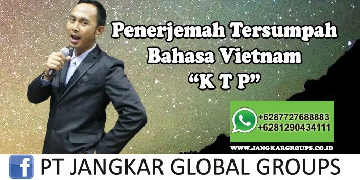 Penerjemah tersumpah bahasa vietnam KTP