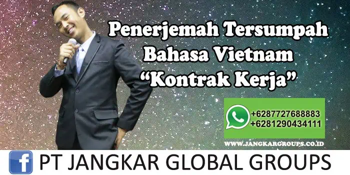 Penerjemah tersumpah bahasa vietnam Kontrak Kerja