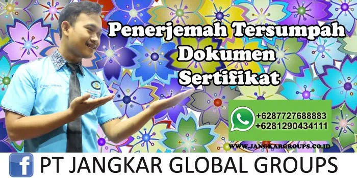 Penerjemah tersumpah dokumen sertifikat