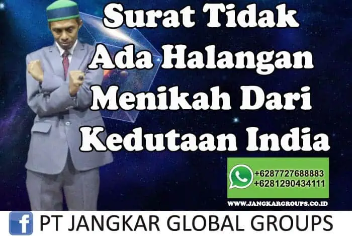 Surat tidak ada halangan menikah dari kedutaan India