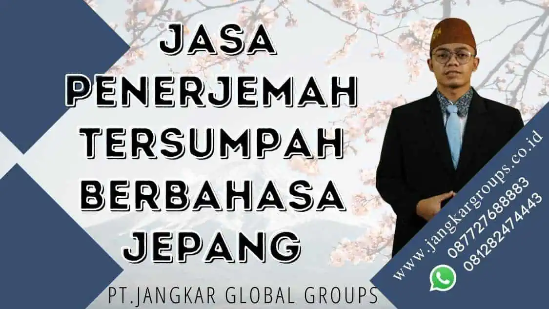 jasa penerjemah tersumpah berbahasa Jepang