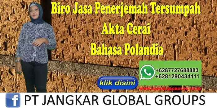 Biro Jasa Penerjemah Tersumpah Akta Cerai Bahasa Polandia