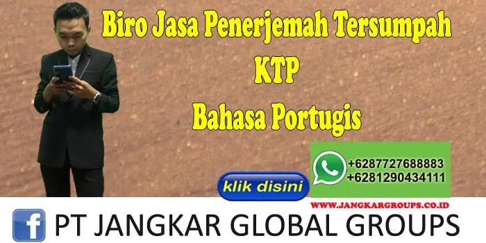 Biro Jasa penerjemah tersumpah KTP Bahasa Portugis