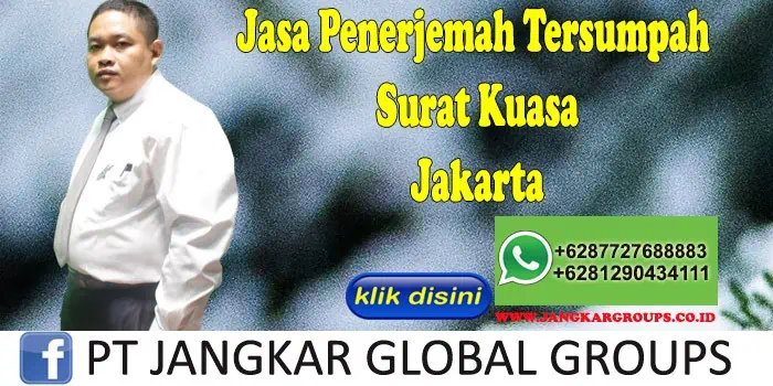 Jasa Penerjemah tersumpah surat kuasa jakarta