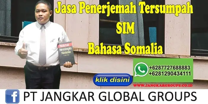 Jasa penerjemah tersumpah SIM bahasa somalia