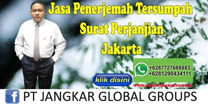 Jasa penerjemah tersumpah surat perjanjian jakarta