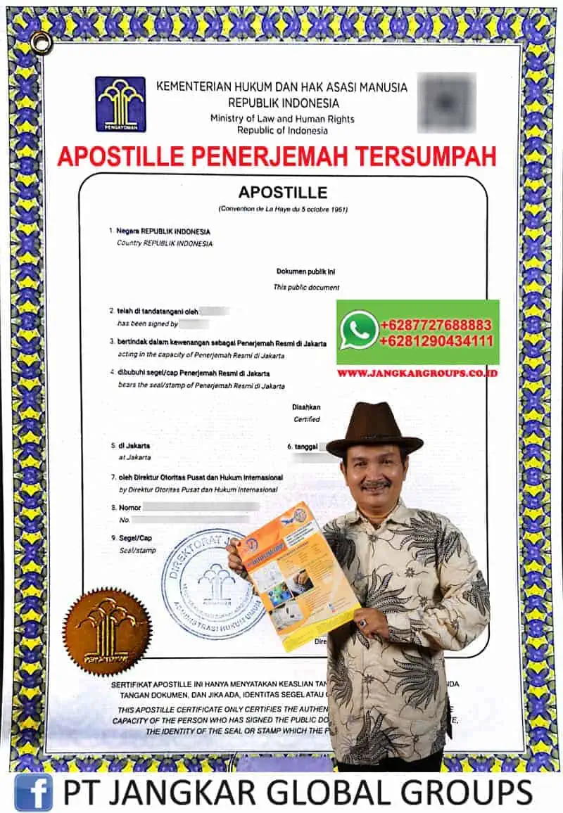 Apostille penerjemah tersumpah