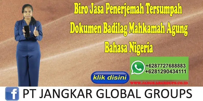 Dokumen Badilag Mahkamah Agung Nigeria