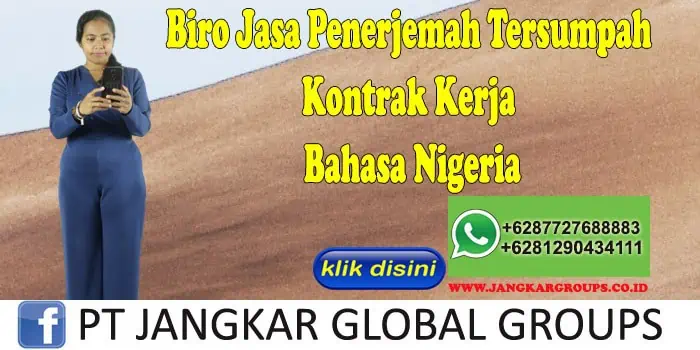 Biro Jasa Penerjemah Tersumpah Kontrak Kerja Bahasa Nigeria