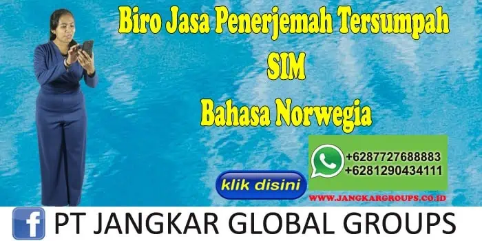 Biro Jasa Penerjemah Tersumpah SIM Bahasa Norwegia