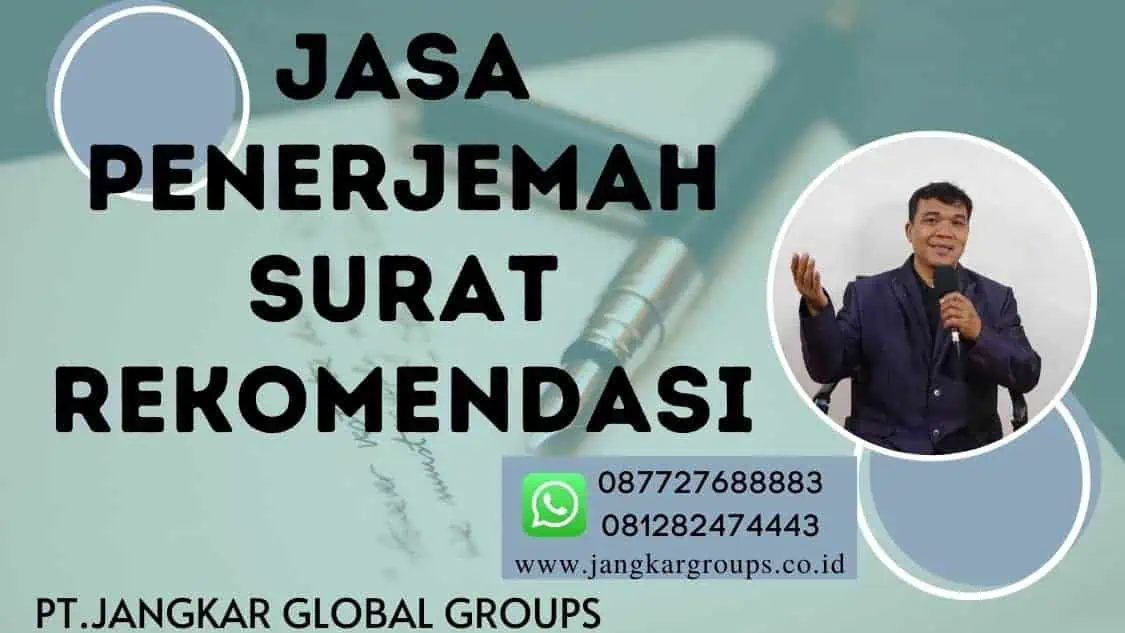 jasa penerjemah surat rekomendasi 