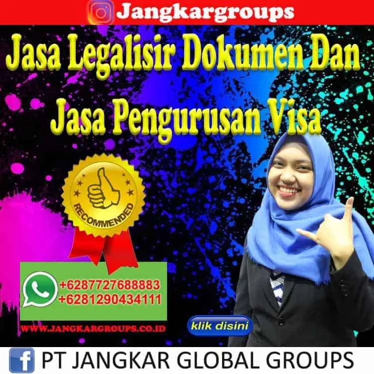 Jasa Legalisir Dokumen Dan Jasa Pengurusan Visa