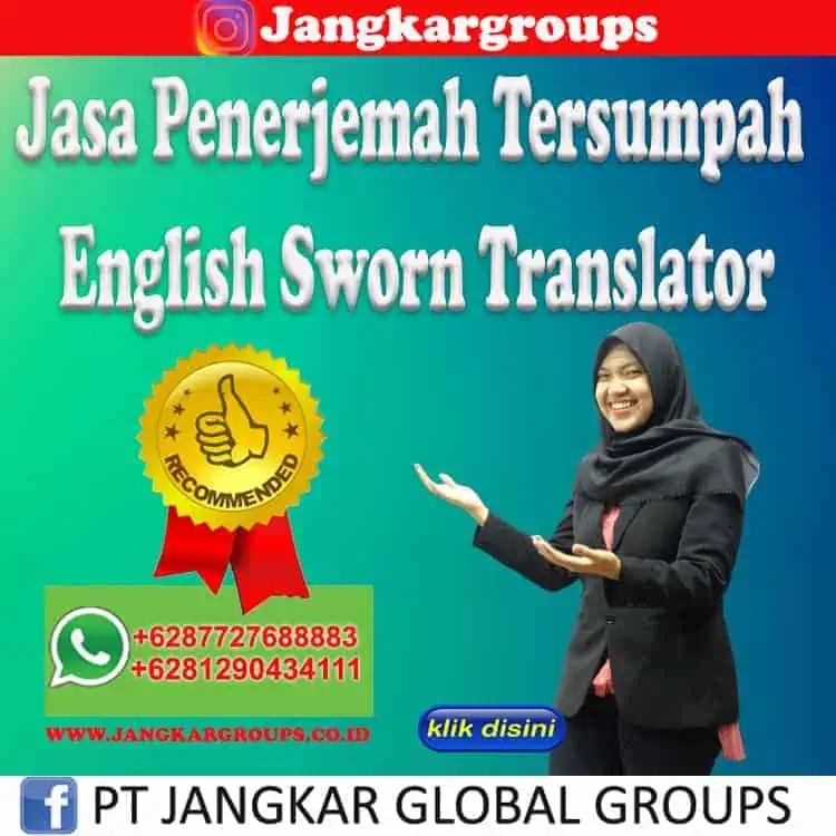 Jasa Penerjemah Tersumpah English Sworn Translator