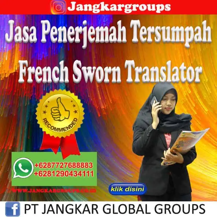 Jasa Penerjemah Tersumpah French Sworn Translator