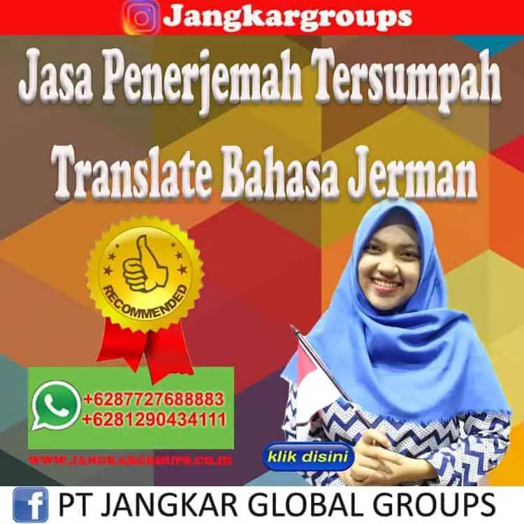 Jasa Penerjemah Tersumpah Translate Bahasa Jerman