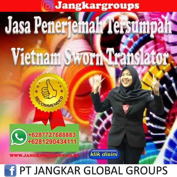 Jasa Penerjemah Tersumpah Vietnam Sworn Translator