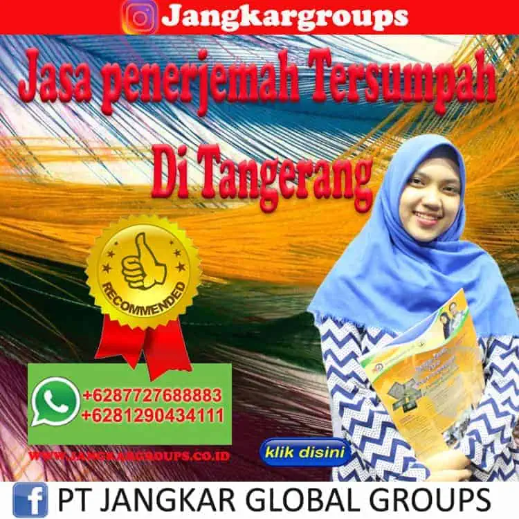 Jasa penerjemah Tersumpah Di Tangerang