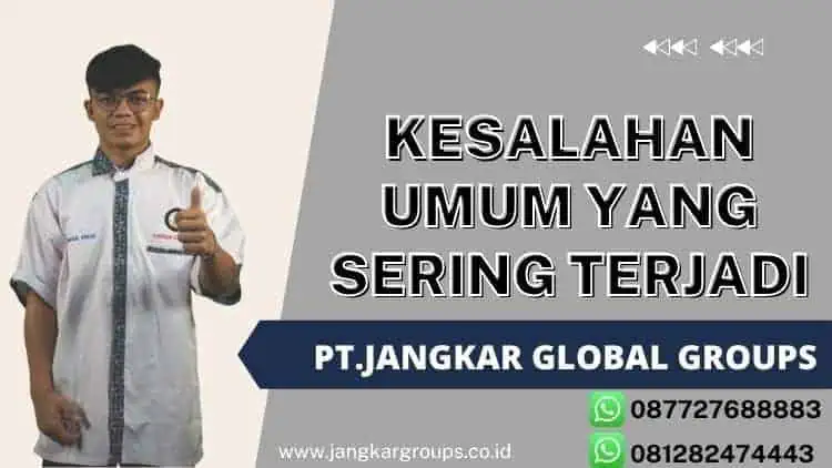 Kesalahan Umum yang Sering Terjadi