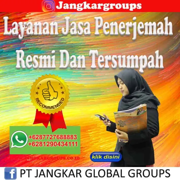 Layanan Jasa Penerjemah Resmi Dan Tersumpah